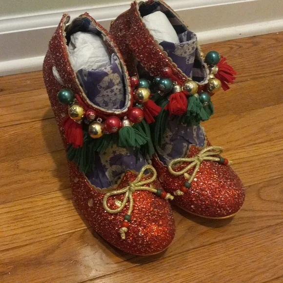 PRINCESS PROMISE Irregular Choice, Size 42, Heels W/ Glitter, US 10/11 - Picture 4 of 9